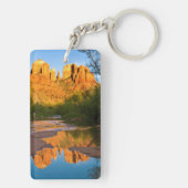 VS, Arizona. Cathedral Rock bij Sunset Sleutelhanger (achterkant)