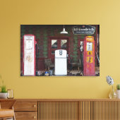 VS, Arizona. Chloride Ghost Town, oude benzinestat Canvas Afdruk (Insitu (Woonkamer))