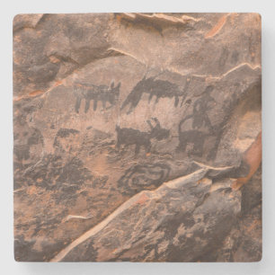 VS, Arizona, Coconino National Forest, Palatki Stenen Onderzetter