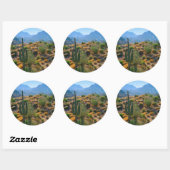 VS, Arizona. Desert View Ronde Sticker (Vel)