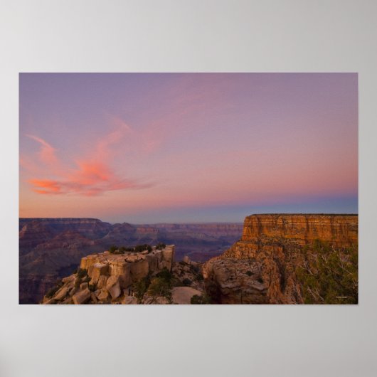 VS, Arizona, Grand Canyon bij zonsondergang Poster (Voorkant)