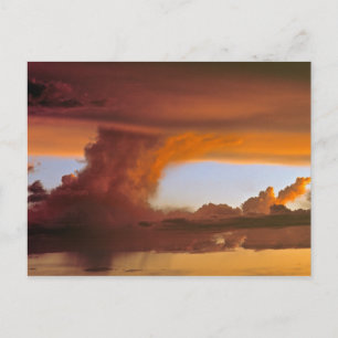 VS, Arizona, Grand Canyon NP. Zonsondergang creëer Briefkaart