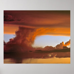 VS, Arizona, Grand Canyon NP. Zonsondergang creëer Poster