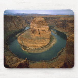 VS, Arizona. Horseshoe Bend laat erosie zien door Muismat
