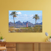 VS, Arizona, Lake Havasu City. Vuurtoren volgende Canvas Afdruk (Insitu (Woonkamer))