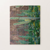 VS, Arizona. Saguaro Cactus veld door een Cliff Legpuzzel (Verticaal)
