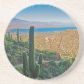 VS, Arizona. Uitzicht van de ingang aan ton Zandsteen Onderzetter (Voorkant)