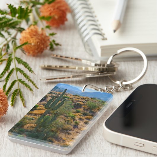 VS, Arizona. Uitzicht woestijn Sleutelhanger (Voorkant Rechts)