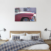 VS, Arizona, Williams. Rt. 66 Stad, 1950's Canvas Afdruk (Insitu (Slaapkamer))
