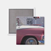 VS, Arizona, Williams. Rt. 66 Stad, 1950's Magneet (Voorkant / Achterkant)