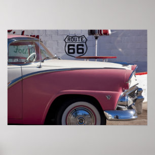 VS, Arizona, Williams. Rt. 66 Stad, jaren '50 Poster