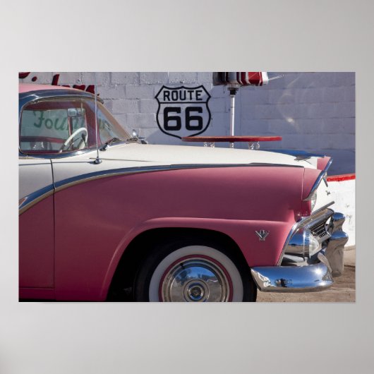 VS, Arizona, Williams. Rt. 66 Stad, jaren '50 Poster (Voorkant)