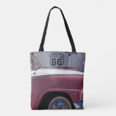 VS, Arizona, Williams. Rt. 66 Stad, jaren '50 Tote Bag (Achterkant)