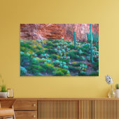 VS, Arizona. Woestijnflora Canvas Afdruk (Insitu (Woonkamer))