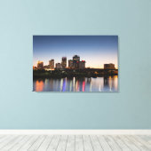 VS, Arkansas, Little Rock, City Skyline Canvas Afdruk (Insitu (Houten vloer))