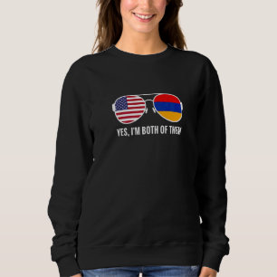 VS Armenië Vlag Zonnebril Armeense Amerikanen Trui