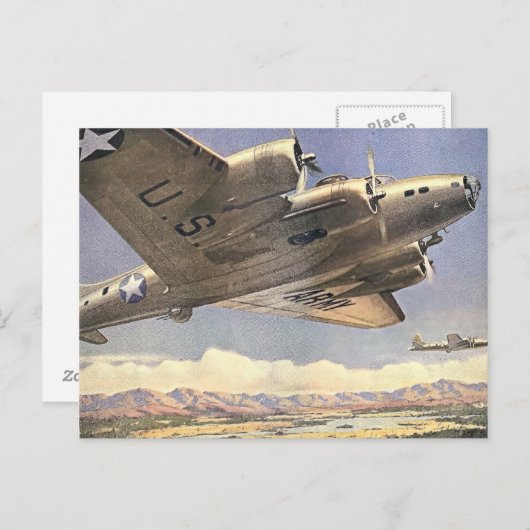 VS Army Bomber Briefkaart (Voorkant / Achterkant)