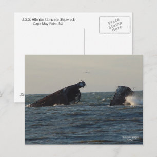 VS Atlantus Concrete Shipwreck, NJ Briefkaart