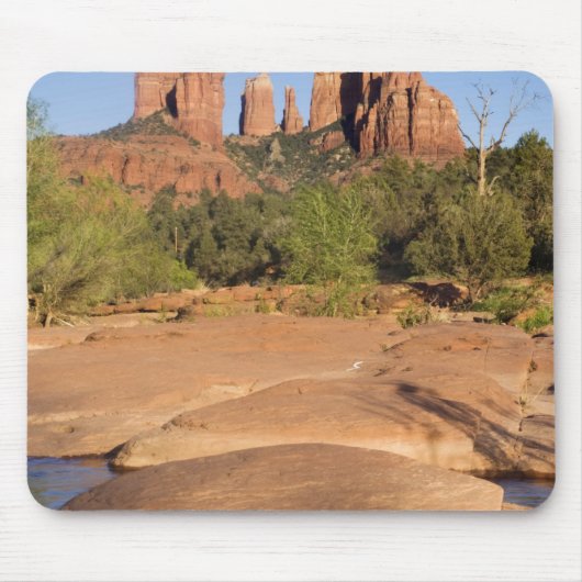 VS, AZ, Cathedral Rocks bij Red Rock Crossing Muismat (Voorkant)