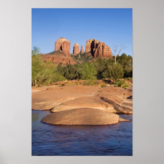VS, AZ, Cathedral Rocks bij Red Rock Crossing Poster (Voorkant)