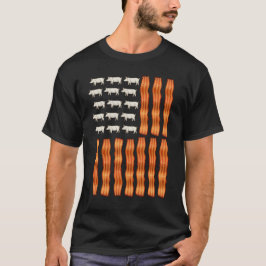 VS Bacon Flag Pig  T-shirt