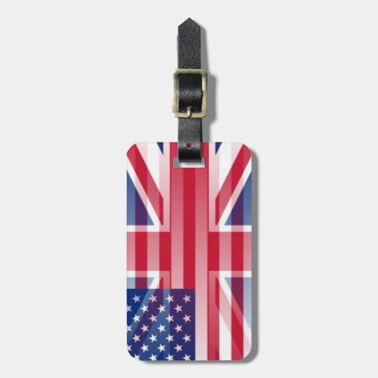 VS-BAGAGELABEL VAN BRITISH FLAG BAGAGELABEL (Voorkant verticaal)