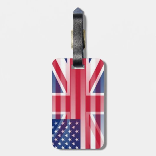 VS-BAGAGELABEL VAN BRITISH FLAG BAGAGELABEL (Achterkant verticaal)