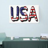 VS bedekt met Amerikaanse vlag (h) brcnt Spandoek (Beurs)