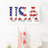 VS bedekt met Amerikaanse vlag (h) brcnt Spandoek (Insitu)