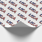 VS bedekt met Amerikaanse vlag wpcnt Cadeaupapier (Hoek)
