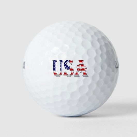 VS bedekt met Amerikaanse vlag wu gbcnt Golfballen (Voorkant)