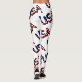VS bedekt met US Flag helling Leggings (Achterkant)