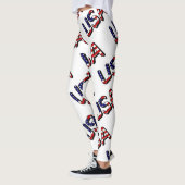 VS bedekt met US Flag helling Leggings (Links)