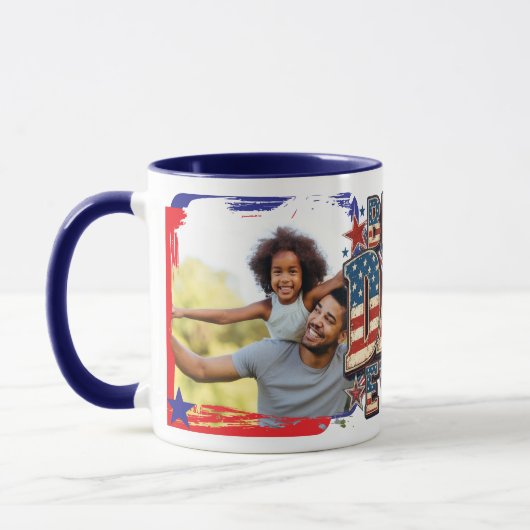VS. Beste Papa Ooit trendy ontwerp Mok (Links)