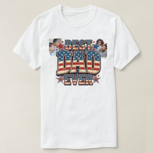 VS. Beste Papa Ooit trendy ontwerp T-shirt (Design voorkant)