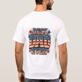 VS. Beste Papa Ooit trendy ontwerp T-shirt (Achterkant)