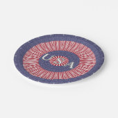 VS-Bord voor patriottisch papier Papieren Bordje (Gekanteld)