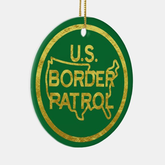 VS Border Patrol Golden Outline Ornament (Rechts)