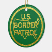 VS Border Patrol Golden Outline Ornament (Links)