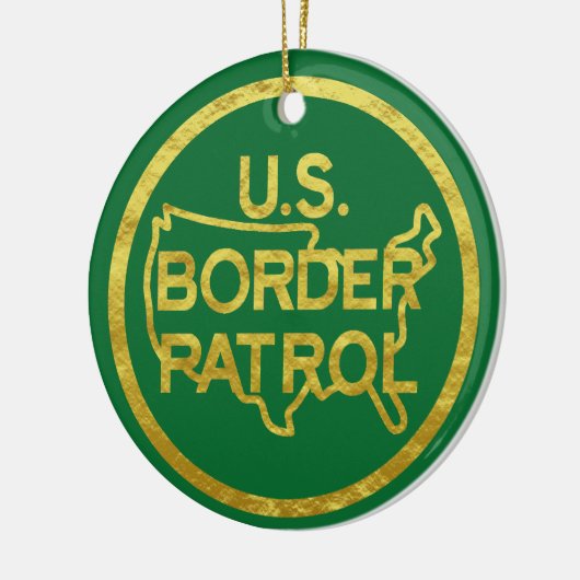 VS Border Patrol Golden Outline Ornament (Links)