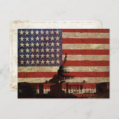 VS-Briefkaart met Silhouette of Capitol Hill Briefkaart (Voorkant / Achterkant)