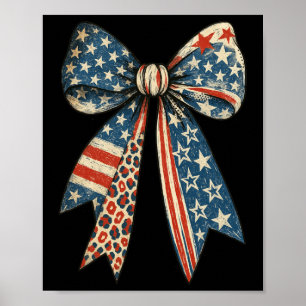 VS buigen in rood wit blauw voor patriottische 4T Poster