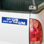 VS buiten de VN Bumpersticker (Op Truck)