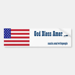 VS Bumpersticker-God zegene Amerika Bumpersticker