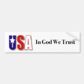 VS-bumpersticker "In God We Trust" Bumpersticker (Voorkant)