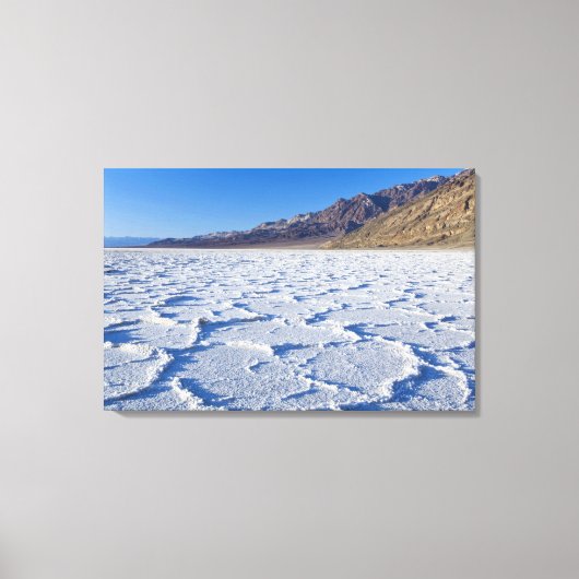 VS, CA, Death Valley NP, Zoutformaties bij Canvas Afdruk (Voorkant)