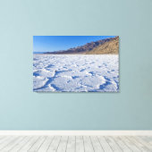 VS, CA, Death Valley NP, Zoutformaties bij Canvas Afdruk (Insitu (Houten vloer))