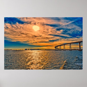 VS, CA, San Diego-Coronado Bay Bridge Poster