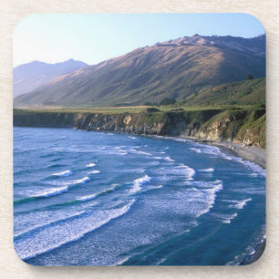 VS, Californië, Big Sur, baai langs Highway 1. Bier Onderzetter