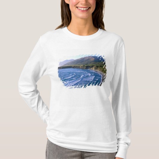 VS, Californië, Big Sur, baai langs Highway 1. T-shirt (Voorkant)